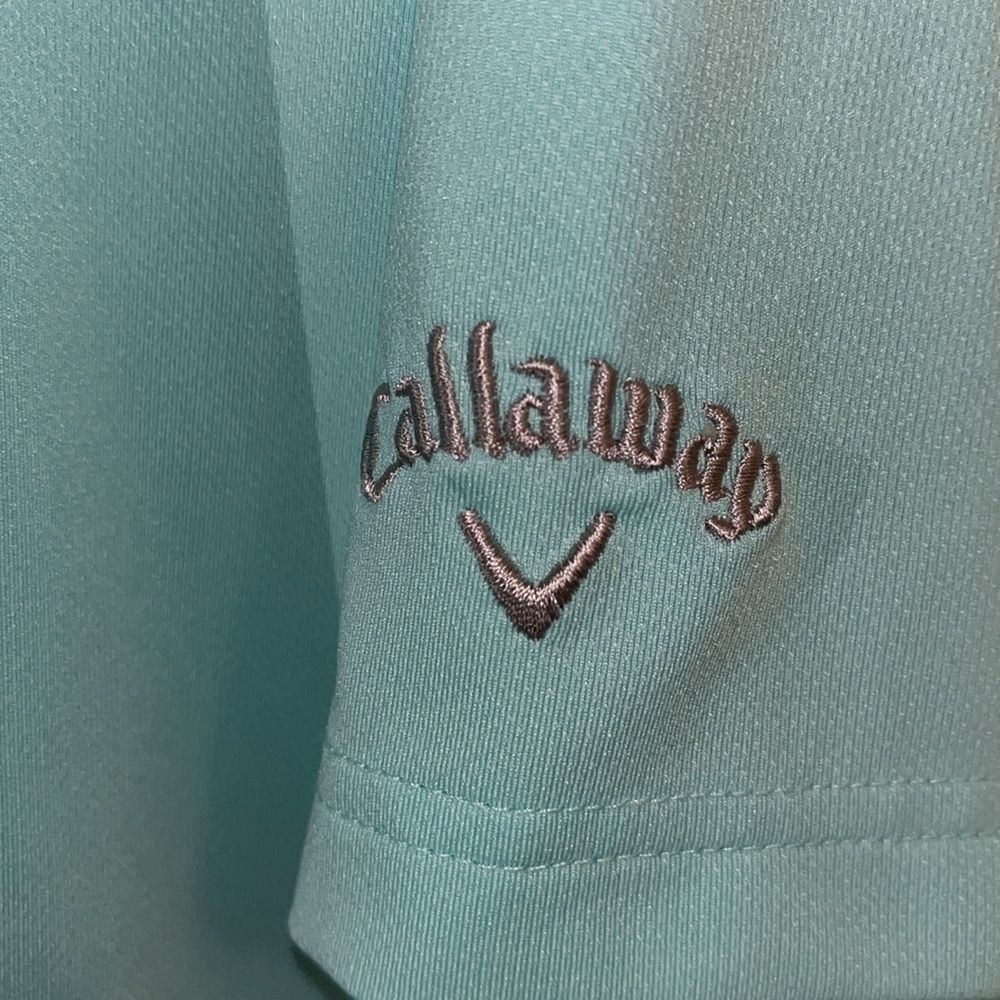 Callaway Seafoam Green Sewn Disney Mickey Mouse Golfing Shirt Polo Golf Shirt L - Picture 3 of 8